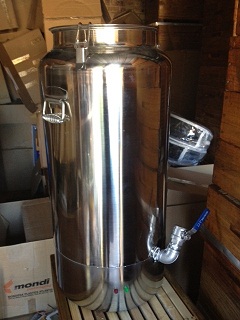 Honey tank with heating element S/S 304
